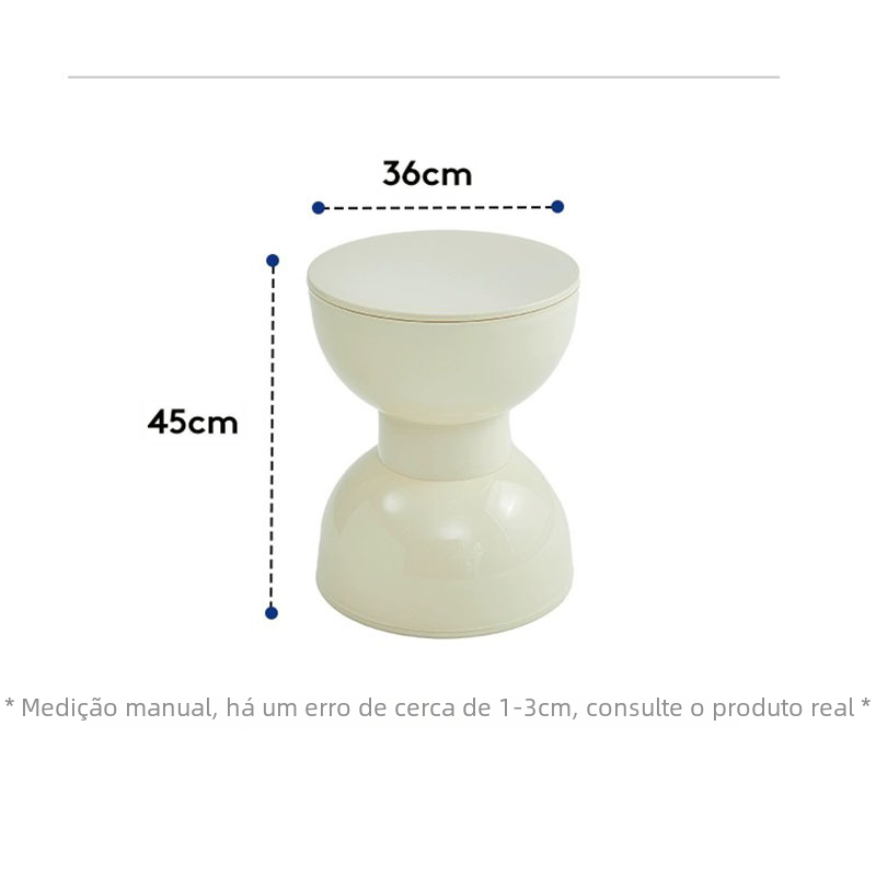 Nordic Style Creative Plastic Stool for Small Spaces