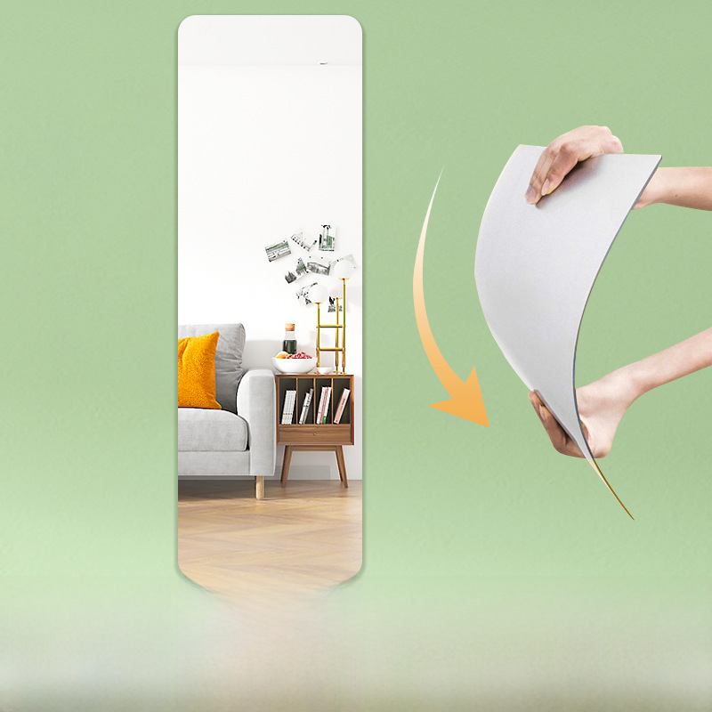 Self-Adhesive Acrylic Full-Length Wall Mirror for DIY