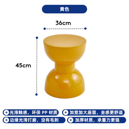 Nordic Style Creative Plastic Stool for Small Spaces