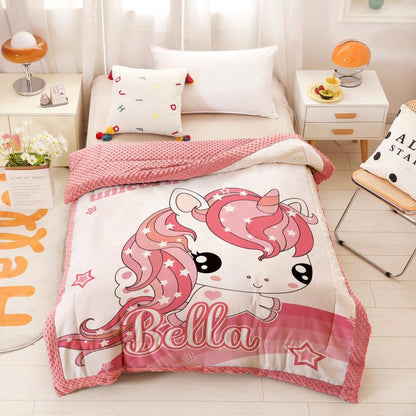 Cartoon Children's Doudou Blanket for Infants and Toddlers