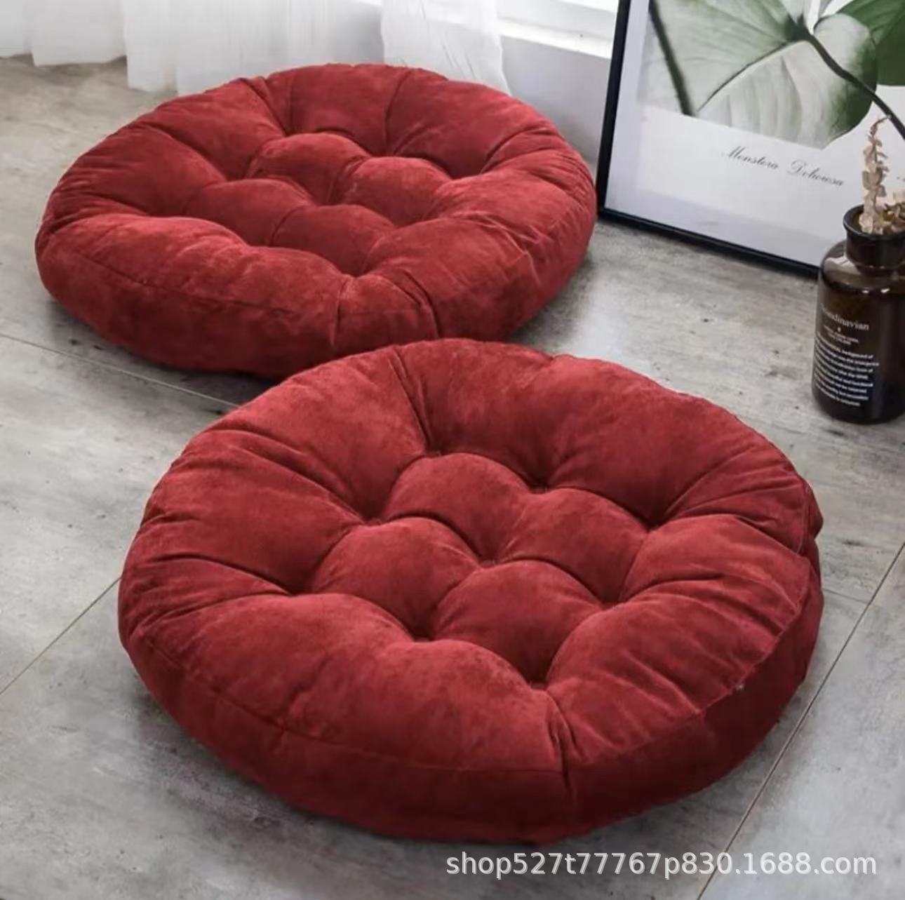 Japanese Minimalist Corduroy Tatami Cushion Seat Pad