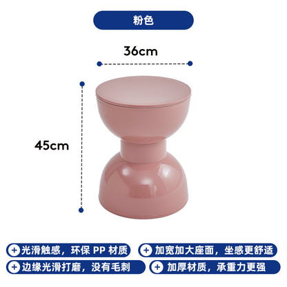 Nordic Style Creative Plastic Stool for Small Spaces
